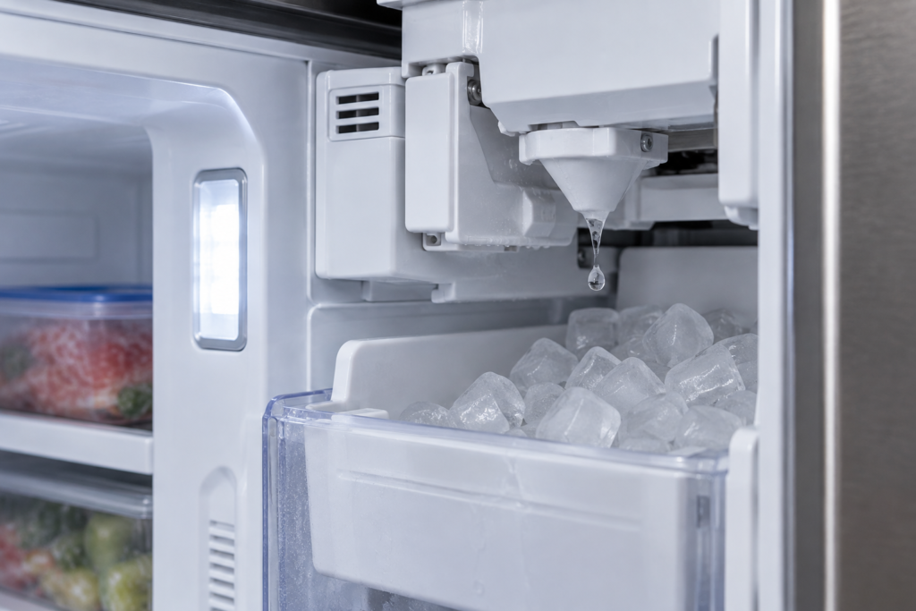 Refrigerator ice maker leaking water