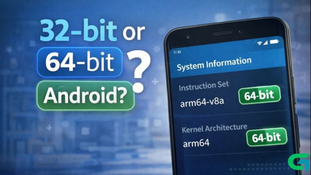 How to check if Android device is running 32-bit or 64-bit