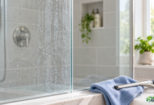 How to remove hard water stains from glass