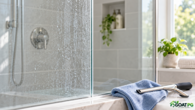 How to remove hard water stains from glass