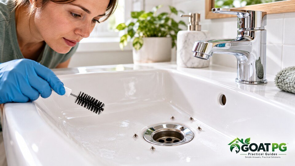 How to get rid of drain flies in bathroom sink safely