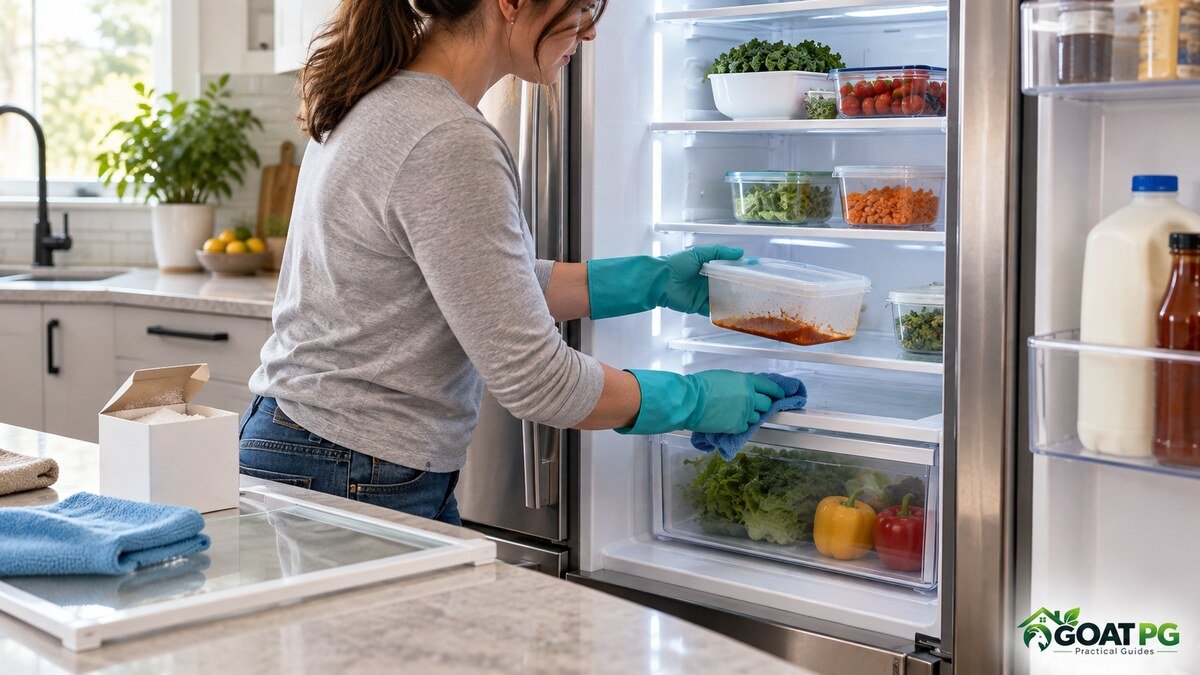 Why does my refrigerator smell bad after cleaning