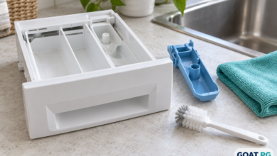 How to clean a washing machine detergent drawer